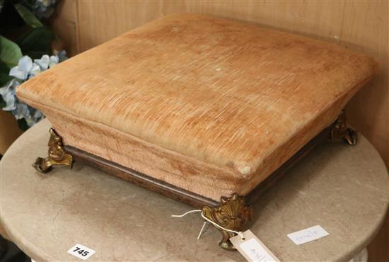 A Victorian footstool W.39cm